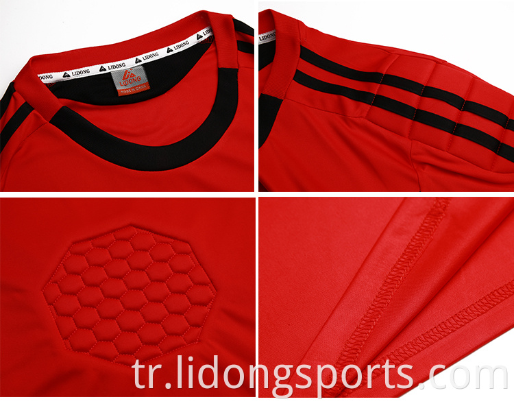 Lidong Son Futbol Forması Tasarımları Futbol Kaleci Jersey Futbol Gömlek Maker Futbol Forması